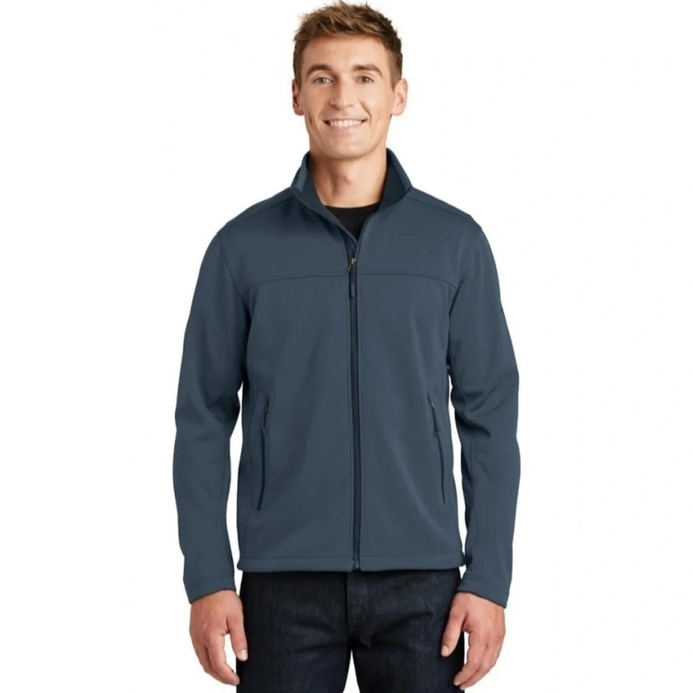 The North Face Men’s Ridgeline Soft Shell Jacket Windwall Blue Full Zip Logo XL